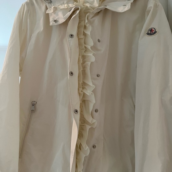 Moncler white short rain coat - Picture 4 of 11
